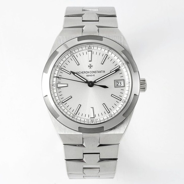 ZF공장 바쉐론 콘스탄틴 오버시즈 스틸 화이트 다이얼 SS 브레이슬릿 41mm 4500V/110A-B126