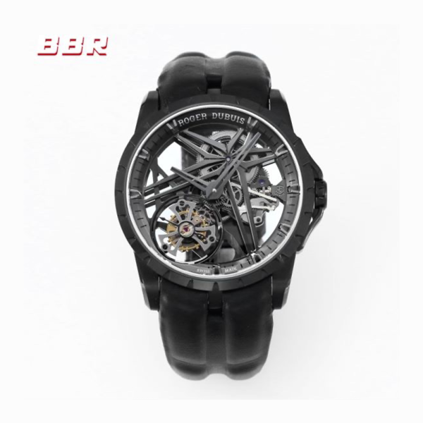 BBR공장 로저드뷔 엑스칼리버 싱글 플라잉 투르비옹 블랙 42mm RDDBEX0889