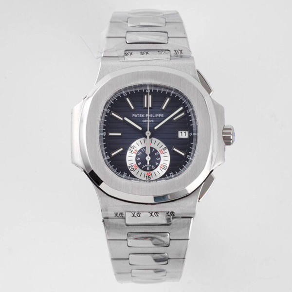3K공장 파텍필립 노틸러스 트래블타임 청판 다이얼 SS 브레이슬릿 40mm 5980